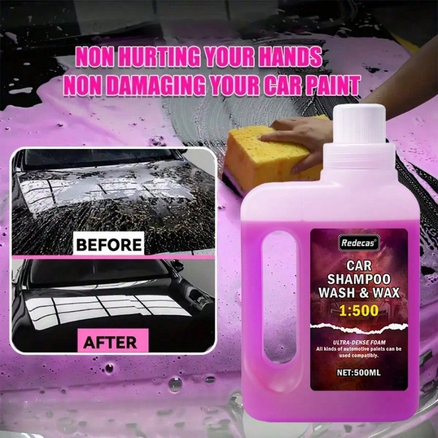 500ml Rosa Schaum-Autowaschmit – Car Wax Ceramic Coating Bewertung und Preis